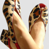 Louison | Leopárd mintás papucs
